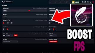 How To Boost FPS In Minecraft Feather Client! - Tutorial