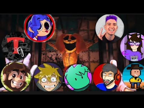 9 YOUTUBERS REAGINDO A DOGDAY | Poppyplaytime Chapter 3 | #youtubers #react #fy
