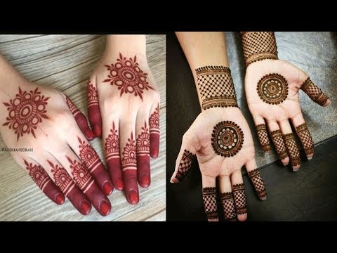 Beautiful Easy Simple Circle Mehndi Designs Youtube