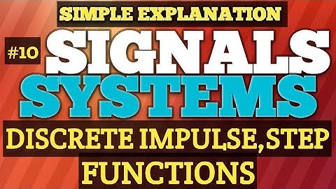 DISCRETE TIME  FUNCTIONS | Signals Systems Course |@concepthunt