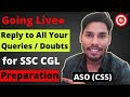 SSC CGL Preparation || Doubts Clearing Session 😊✌💥