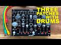 Befaco Oneiroi - Three patches with drums #modular #befaco #oneiroi #synthesizer
