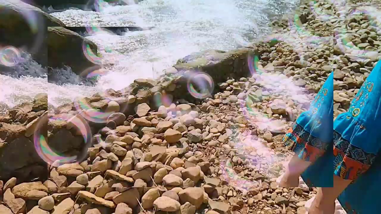 pemandangn sungai di daerah sukabumi 