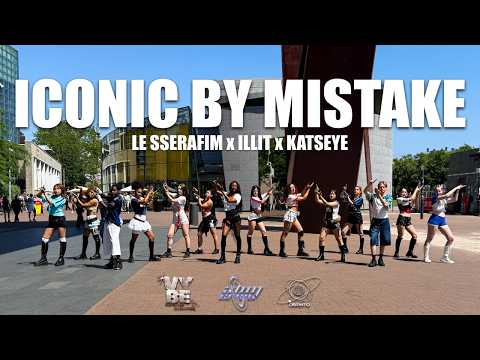 [KPOP IN PUBLIC AMSTERDAM/NETHERLANDS][ONE TAKE] LE SSERAFIMxILLITxKATSEYE - ICONIC BY MISTAKE [4K]