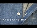 How to sew a button on a shirt
