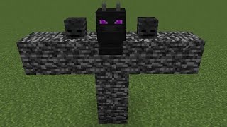 Can I create ender wither dragon in minecraft