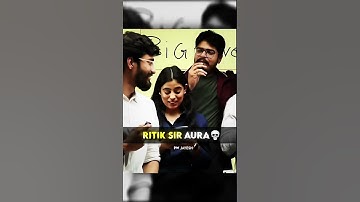 Ritik Sir Aura💀⚡#ritiksir #physicswallah