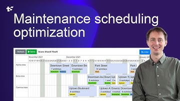 Maintenance scheduling optimization with Timefold