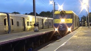 LIRR Babylon - Cannonball Traveling West and Some M7's