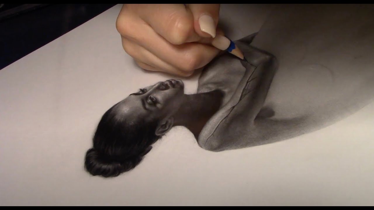 Time Lapse Drawing of Nude Model #3 / Graphite Pencil on Paper