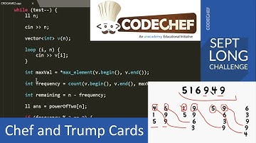 Chef and Trump Cards | Code Chef September Long Challenge 2020