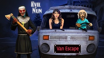Playing as Mad Granny in Evil Nun Van Escape