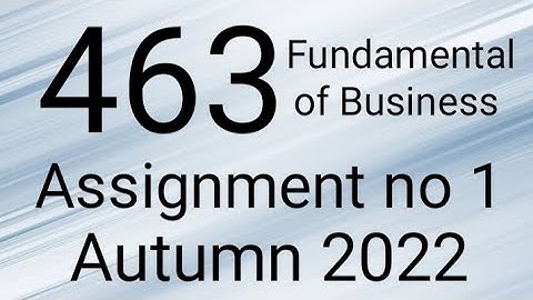 AIOU Code 463 Solved Assignment No.1 Autumn 2022 #aiou #aiousolveassignments