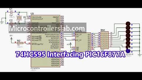 (Demo) 74HC595 Serial shift register interfacing with Pic Microcontroller