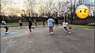 I PLAYED ON A INJURY FOOT AND DID THIS… 4V4 PARK BASKETBALL