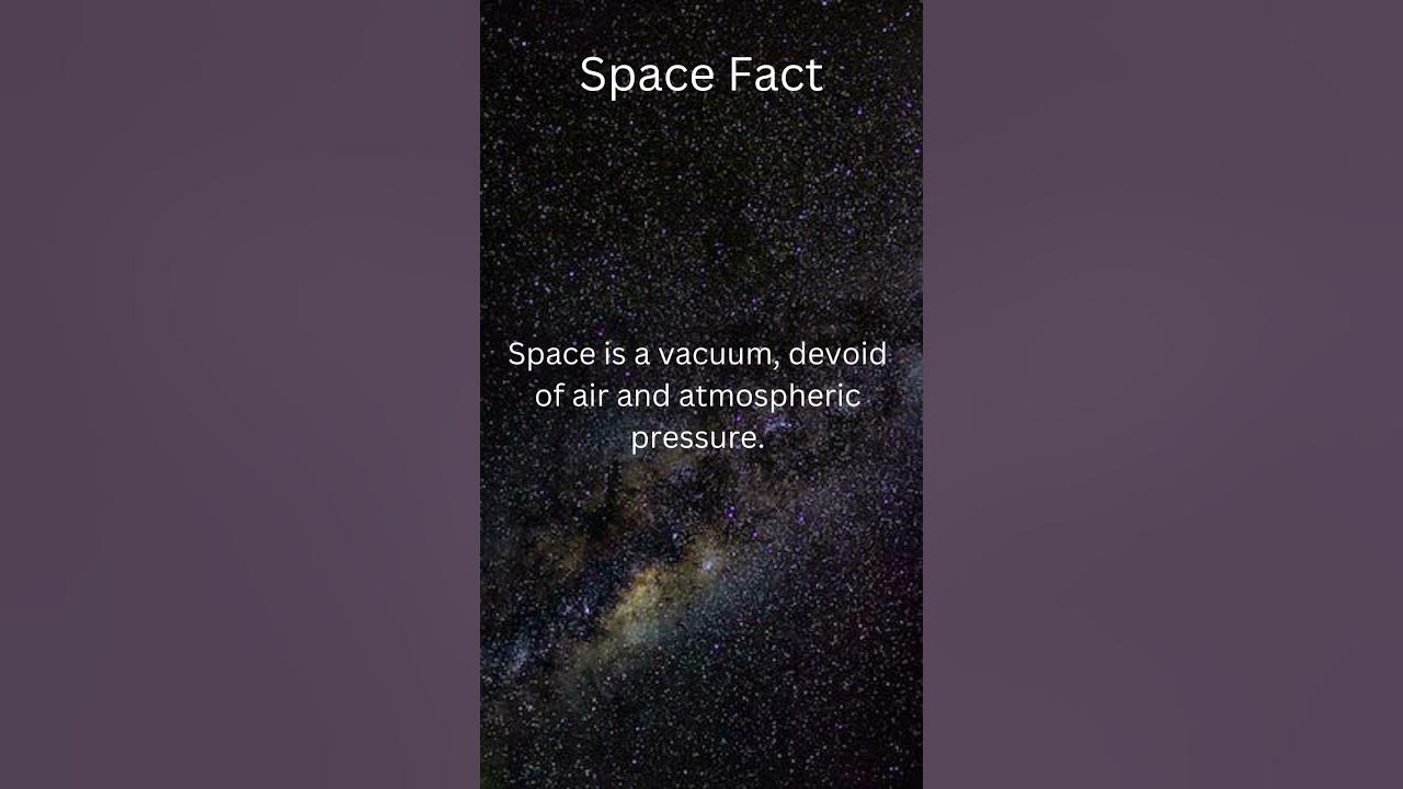 Space is a vacuum YouTube
