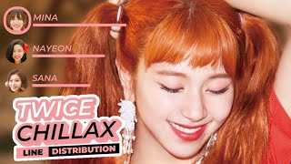 TWICE - CHILLAX (Line Distribution) Resimi