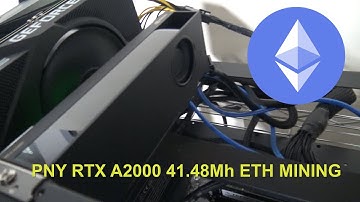 PNY RTX A2000 41.48Mh ETH MINING