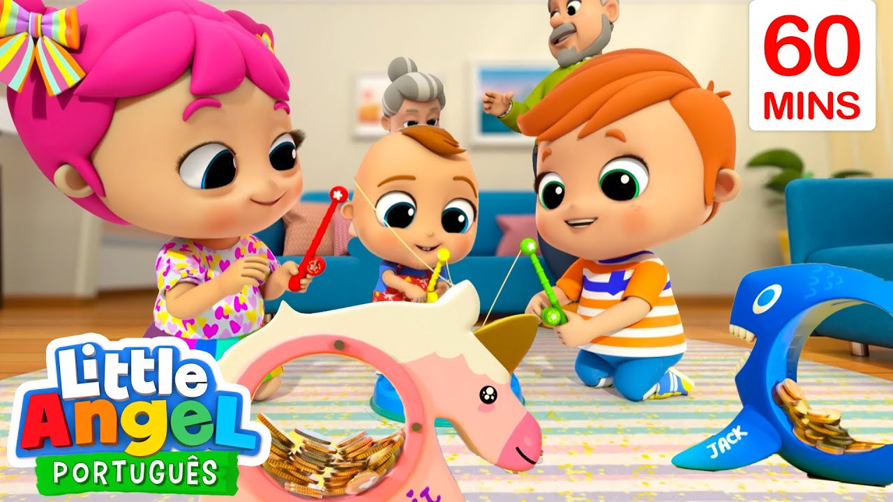 Bota Tudo no Cofrinho Joãozinho | 1 HORA DE Little Angel | Músicas Infantis em Português