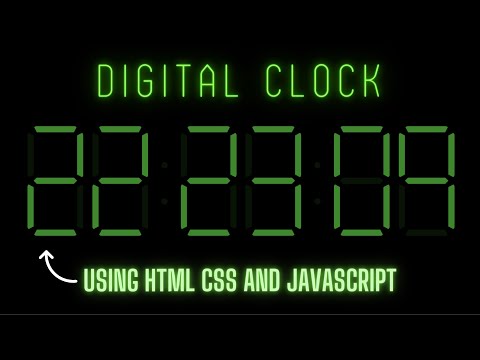 Digital Clock using HTML CSS and JavaScript