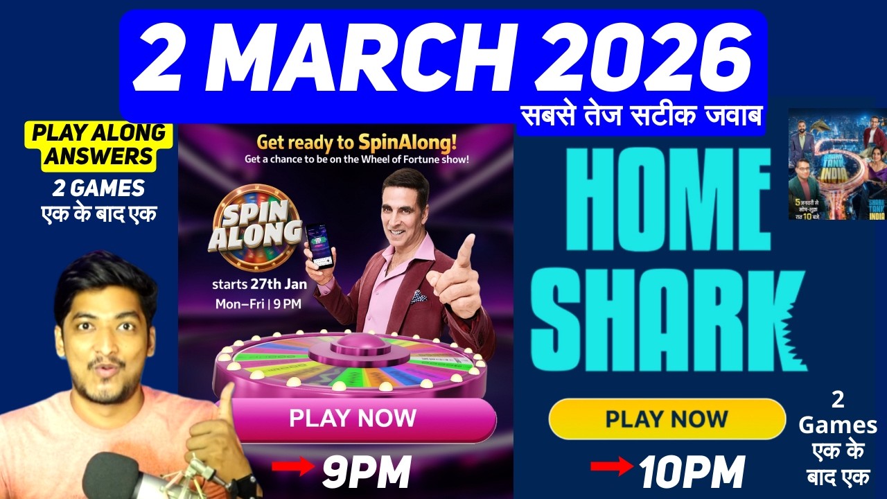 Wheel Of Fortune & Shark Tank Live Season 5 Answers 2 March 2026 | Live Play along Answers Today