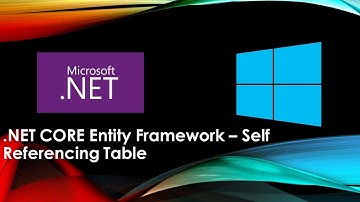 .NET CORE Entity Framework – Self Referencing Table