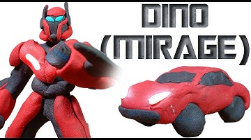 DINO(Mirage) transform - Short Flash Transformers Series (Stop Motion)