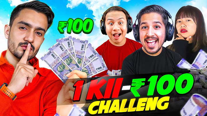 1 Kill 100 Rupess Challenge To Youtubers !