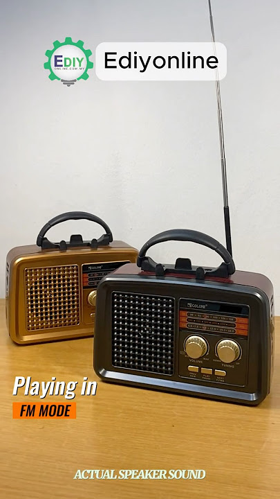 Nostalgic Rechargeable FM AM Radio Torch Flashlight Bluetooth USB Mp3 Player Phone Holder Golon