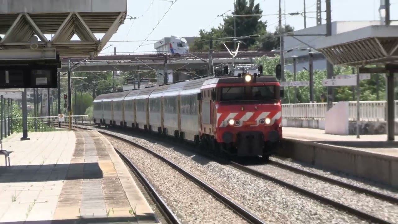 Compilação de diversos comboios em Santa Iria - Linha do Norte - CP, Captrain e IP - 2024 e 2025