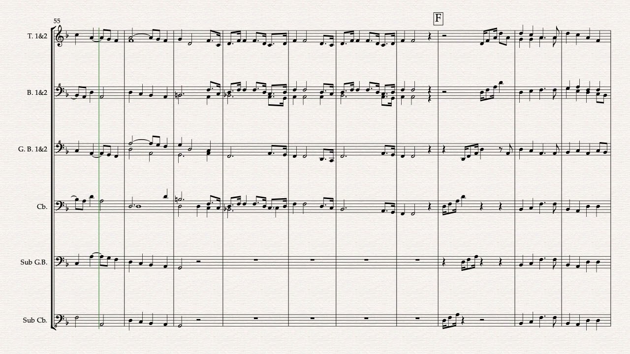 Deep River Medley for recorder orchestra at 8 foot pitch.