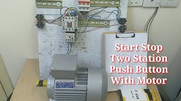 Start Stop Two (2) Station Push Button With Motor(English Subtitle)