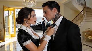 The Maid Fixed the Mafia Boss’s Tie—Then Whispered, “Your Driver Has a Gun. Don’t Get In.”