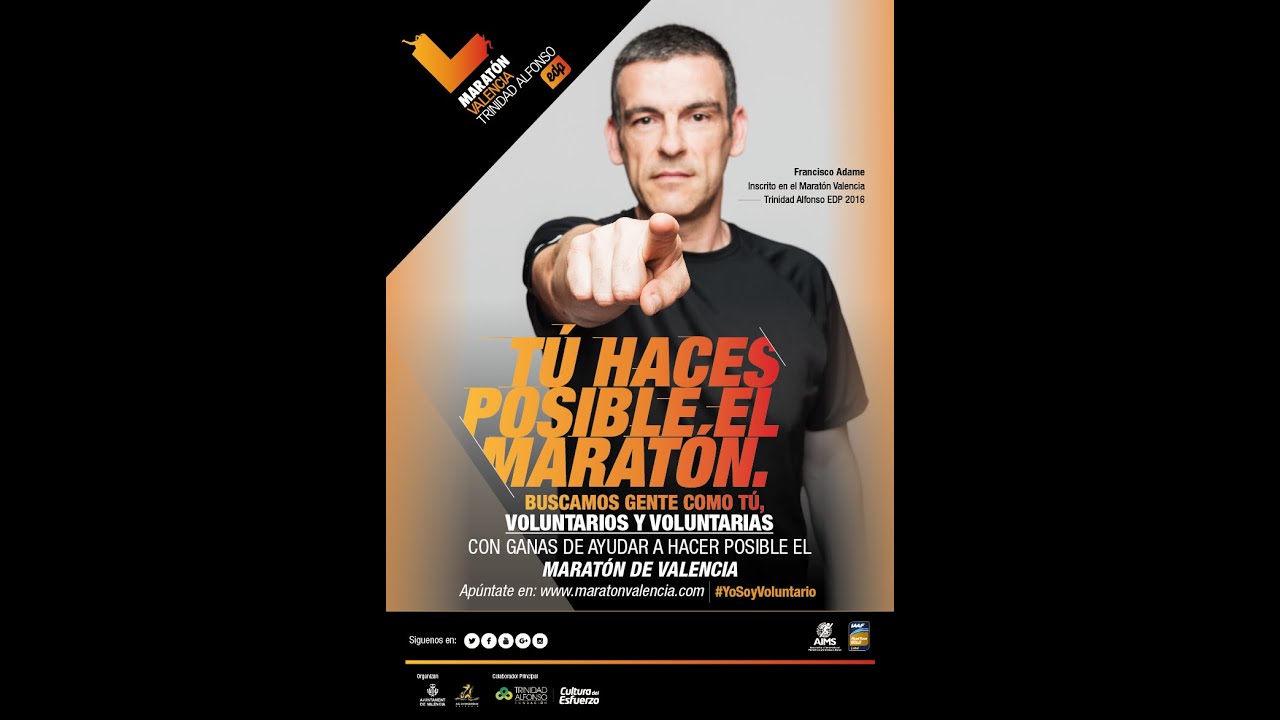 Tú haces posible el Maratón. #yosoyvoluntario maratona de lisboa