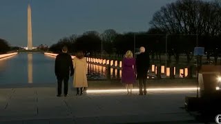 President-elect Biden attends memorial ceremony as US COVID-19 deaths top 400,000