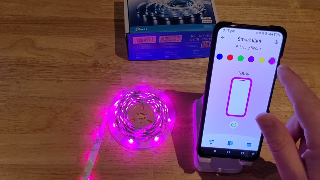 TP-Link Tapo Smart LED Light Strip, 5m, WiFi App Control RGB Multicolour LED