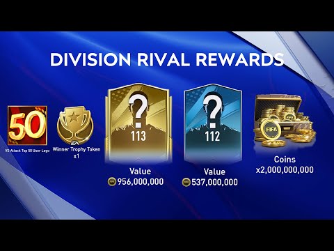 FREE 2 Billion Coins Profit from Division Rivals Rewards, Unbelievable luck! - FIFA MOBILE 23