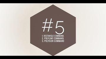 Rectangle,Polyline & Polygon command in AutoCAD.