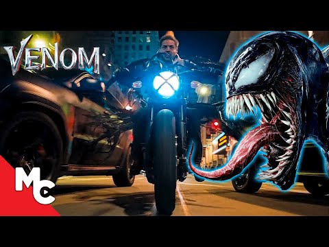 Venom Movie Clip | Full INSANE Bike Chase Scene! | Tom Hardy