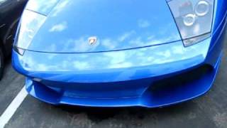 Blue Lamborghini Murcielago Lp640 Coupe
