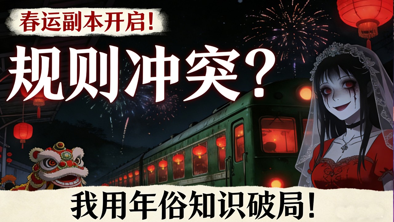 🔥 別人春運回家，我卻誤入詭異副本過大年！ #規則怪談#春運副本#中式恐怖#年俗破局#詭異遊戲#民俗文化#詭嬌娘#副本通關#國漫推薦#懸疑動漫 #智绘