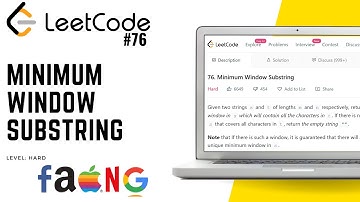 76. Minimum Window Substring | Leetcode Hard