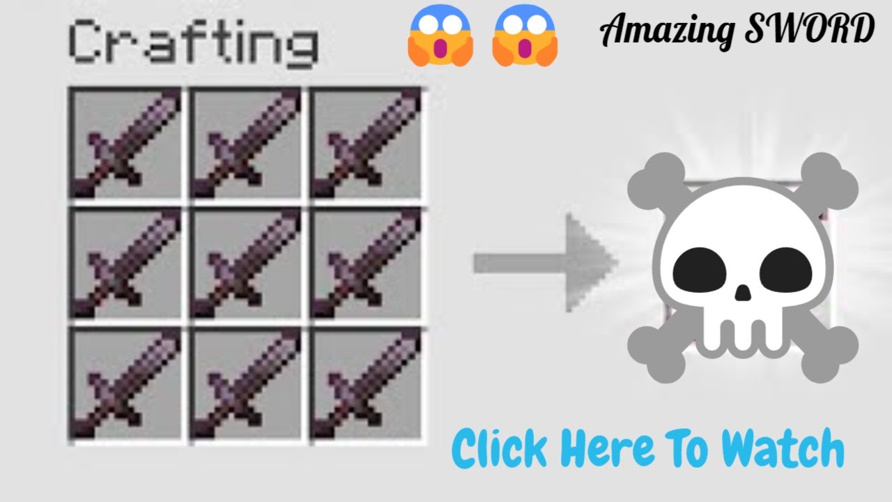 MINECRAFT BUT YOU CAN CRAFT A VERY EPIC SWORD X9