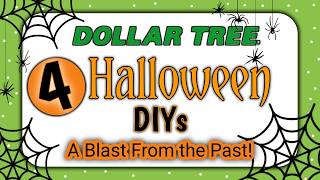 🔥4 DOLLAR TREE HALLOWEEN DIYs | Halloween DIYs / Crafts