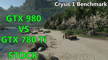 GTX 980 vs GTX 780 Ti Crysis 1 Benchmark Side by Side Framerate Comparison
