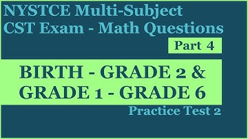 Practice Test 2 | NYSTCE: Multi-Subject CST: Part 4 (Math)