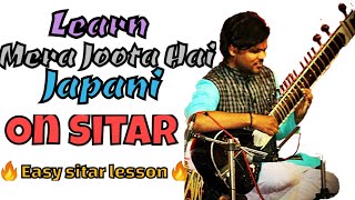Learn Mera Joota Hai Japani On Sitar  Easy Sitar Tutorial