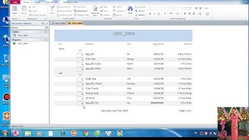 Hướng dẫn Bài tập và thực hành 8 Access Tin Học 12