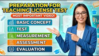 Basic Concept of Test |Measurement |Assessment |Evaluations| For Teaching License Test | CSS Charlie