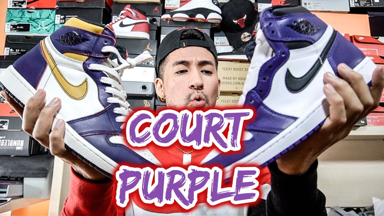 JORDAN 1 COURT PURPLE 😈(Court Purple VS LA to Chicago) - YouTube